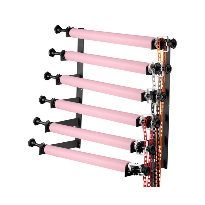 SM-B6W Roller Wall Mount Background Carrier (with 6 Metal Poles)