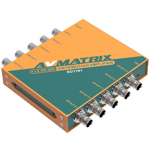 AVMATRIX SD1191 1x9 3G-SDI Distribution Amplifier