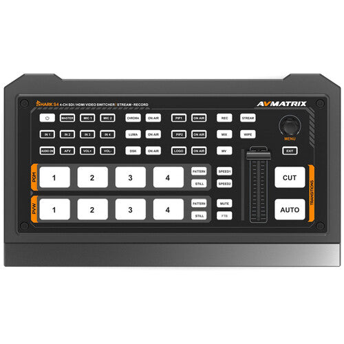 AVMATRIX Shark S4 4-Channel 3G-SDI/HDMI Video Switcher