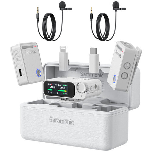 Saramonic Ultra (ULTRA 04, 2TX+1RX, WHITE WITH 2 LAVALIER)