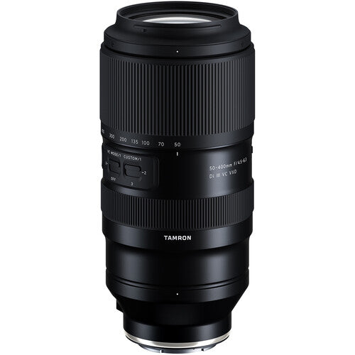 Tamron 50-400mm f/4.5-6.3 Di III VC VXD Lens (Sony E)