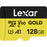 Lexar 128GB Professional GOLD UHS-II microSDXC Memory Card (LMSGOLD128G)